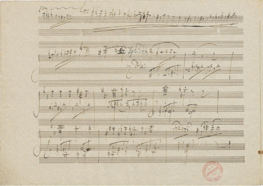 Manuscript of Beethoven's 3rd piano concerto