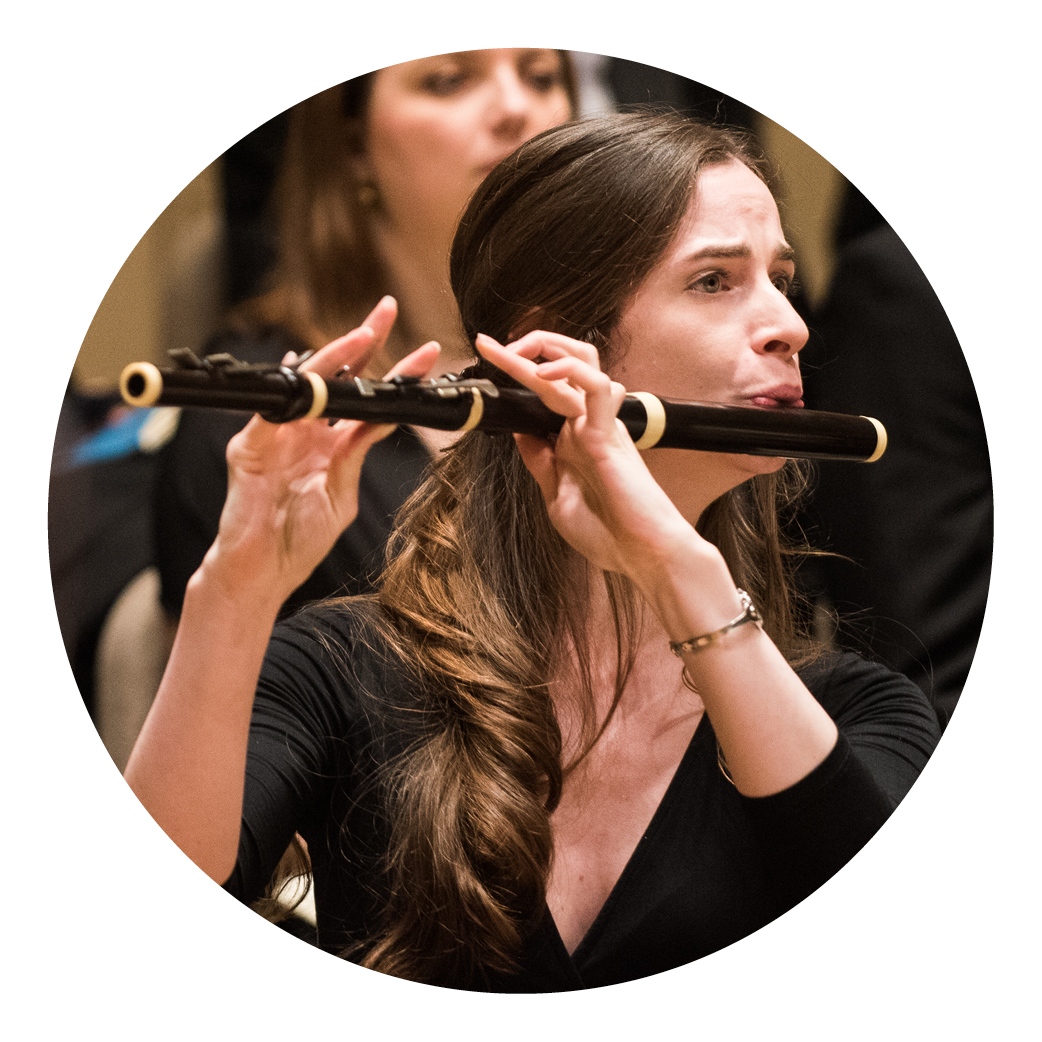 Principal Flute Emi Ferguson playing