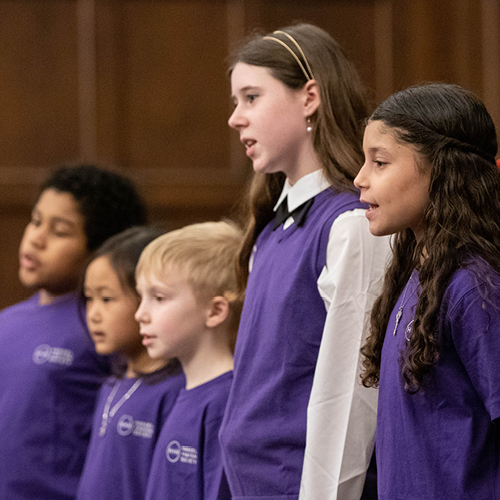 A group of young student musicians