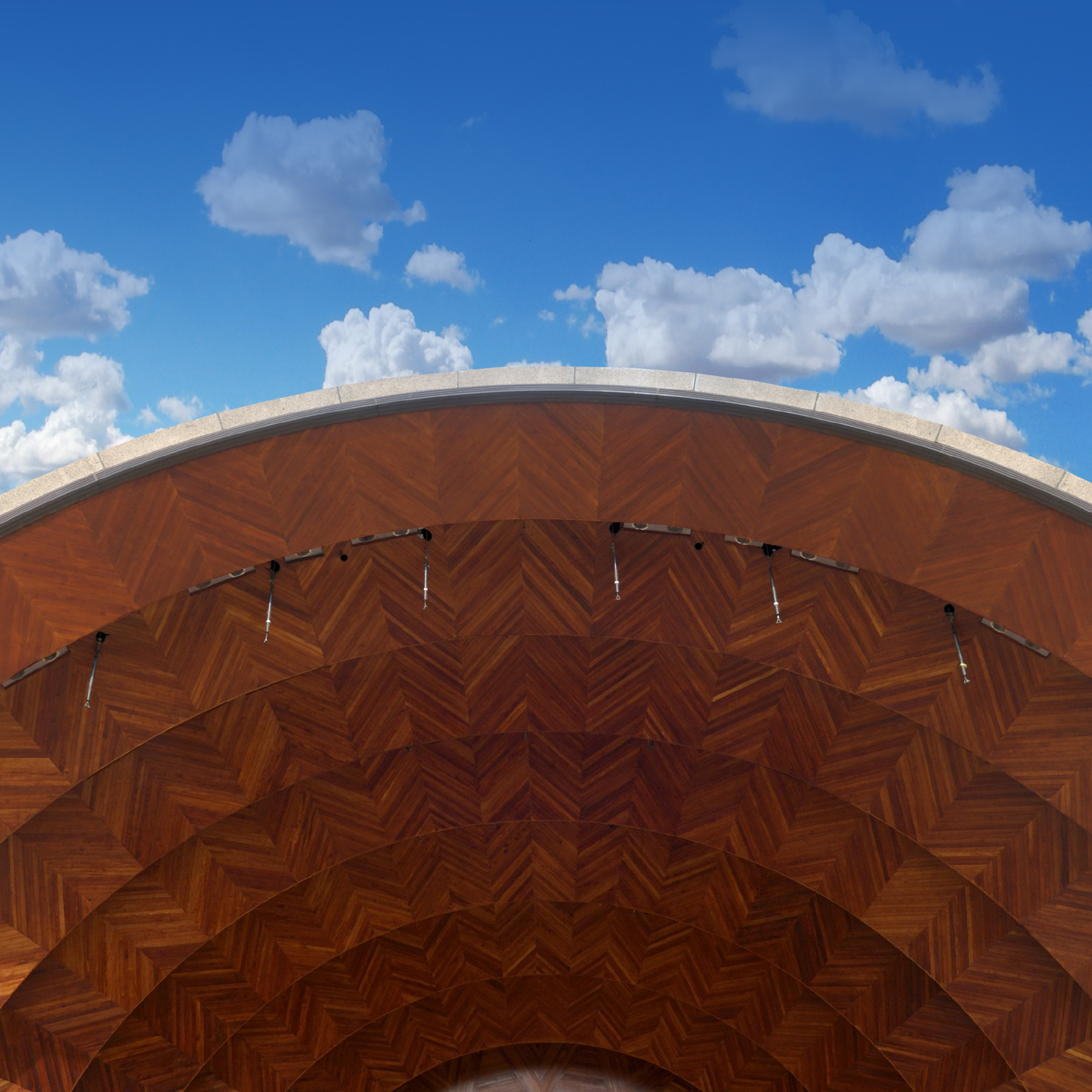 Hatch Shell and blue sky