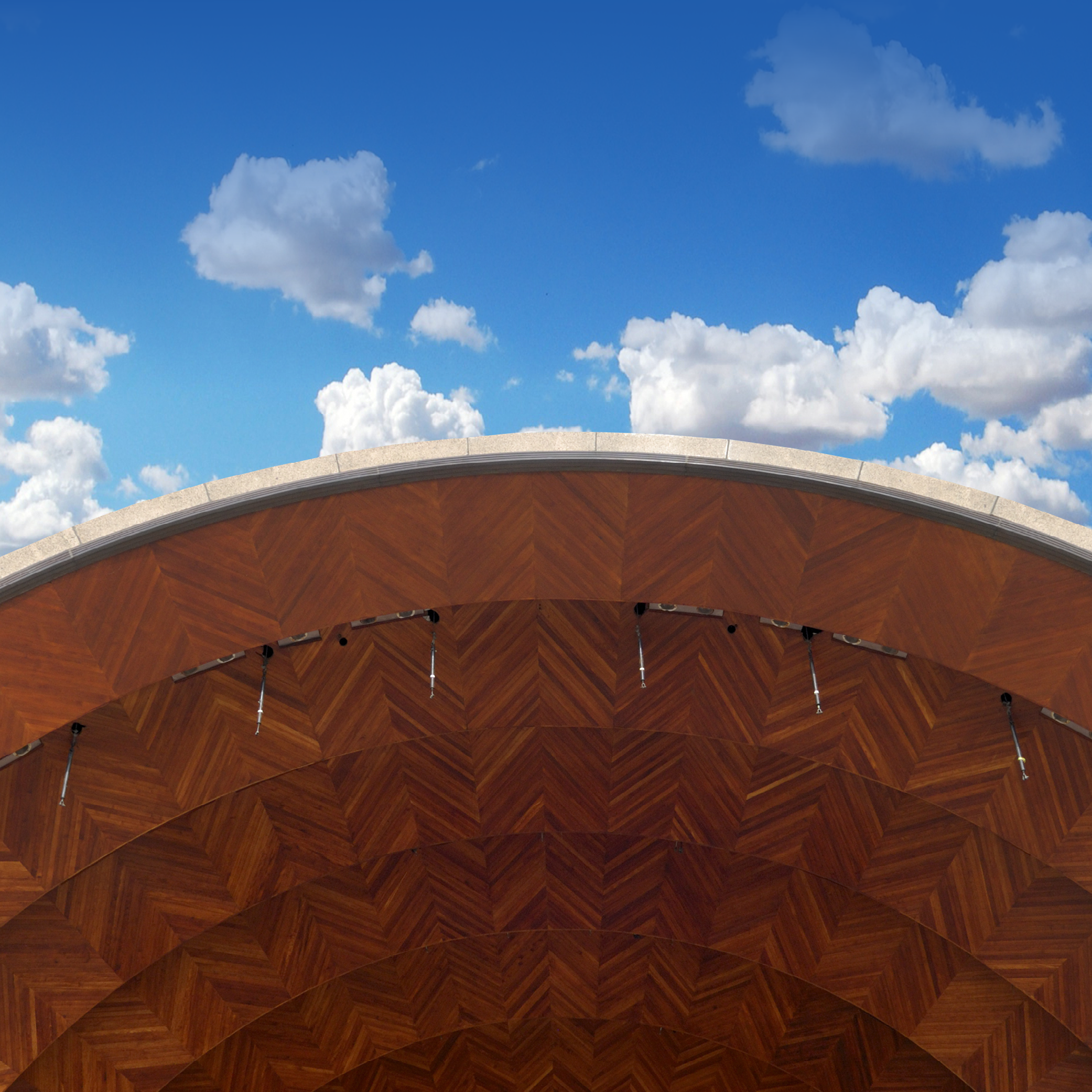 Hatch Shell and blue sky