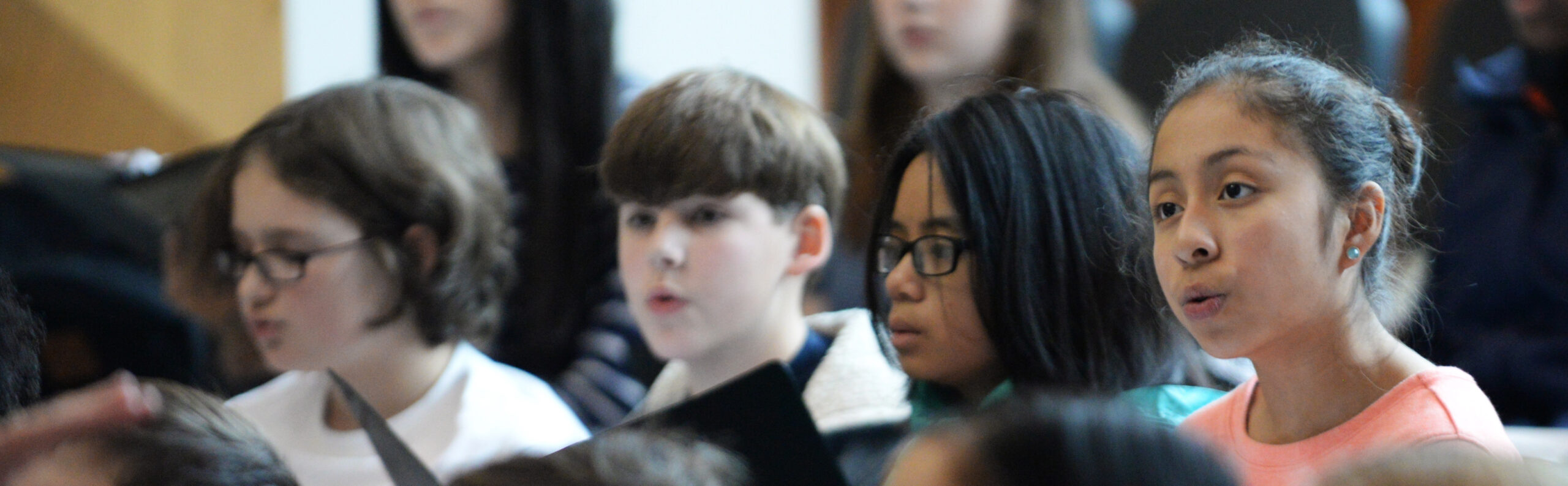 children singing